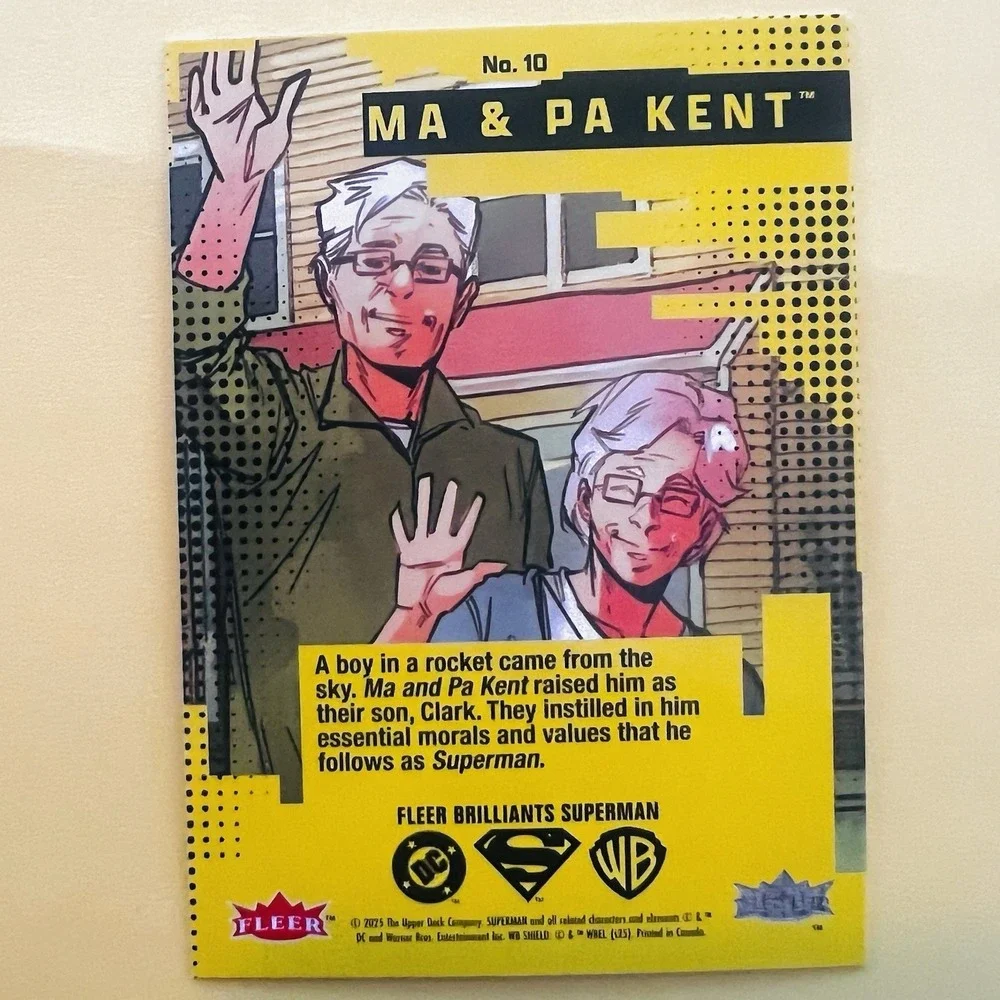 2025 Upper Deck Fleer‎ Brilliants Superman Ma & Pa Kent #10 Base DC